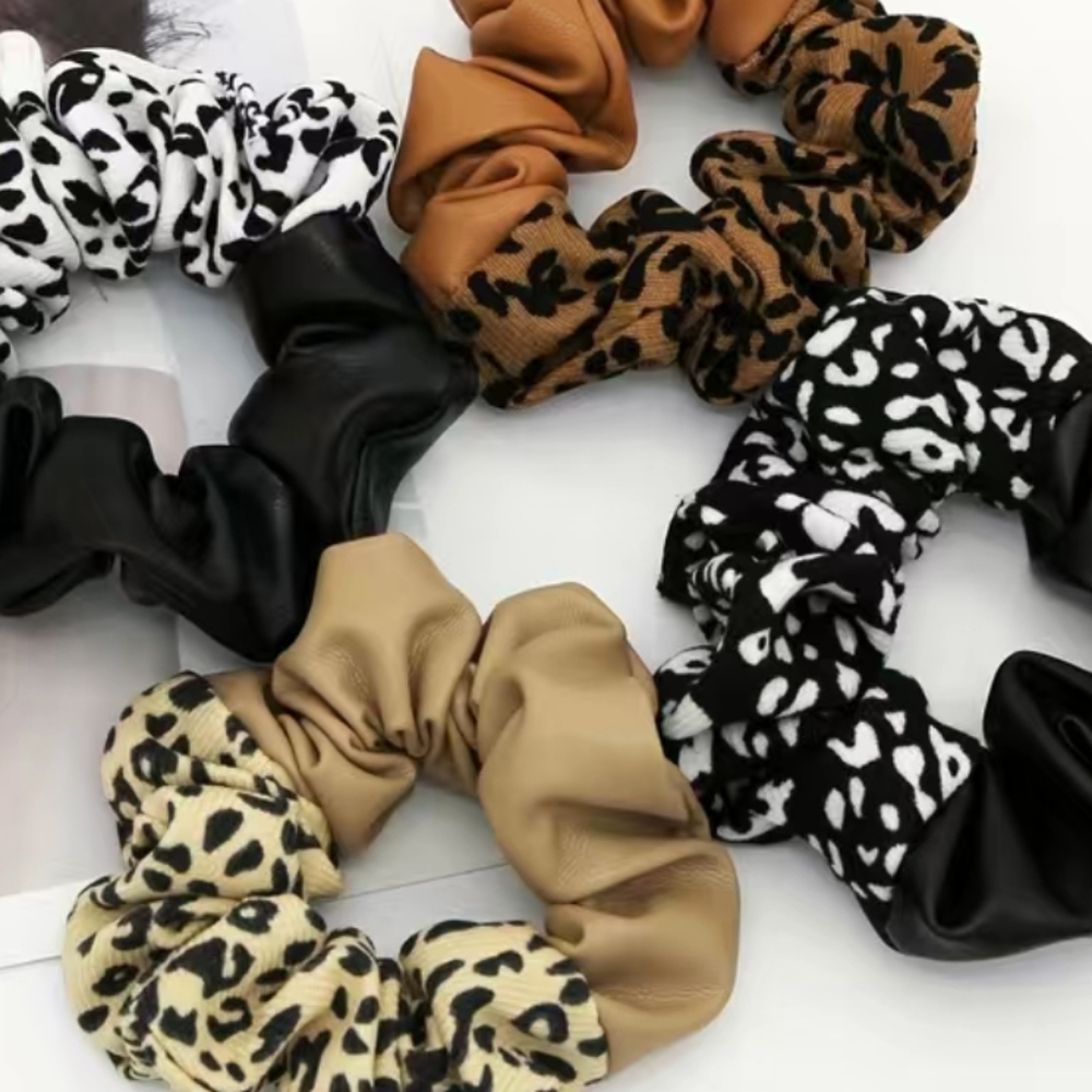 New leopard print scrunchies - Picture 4 of 4
